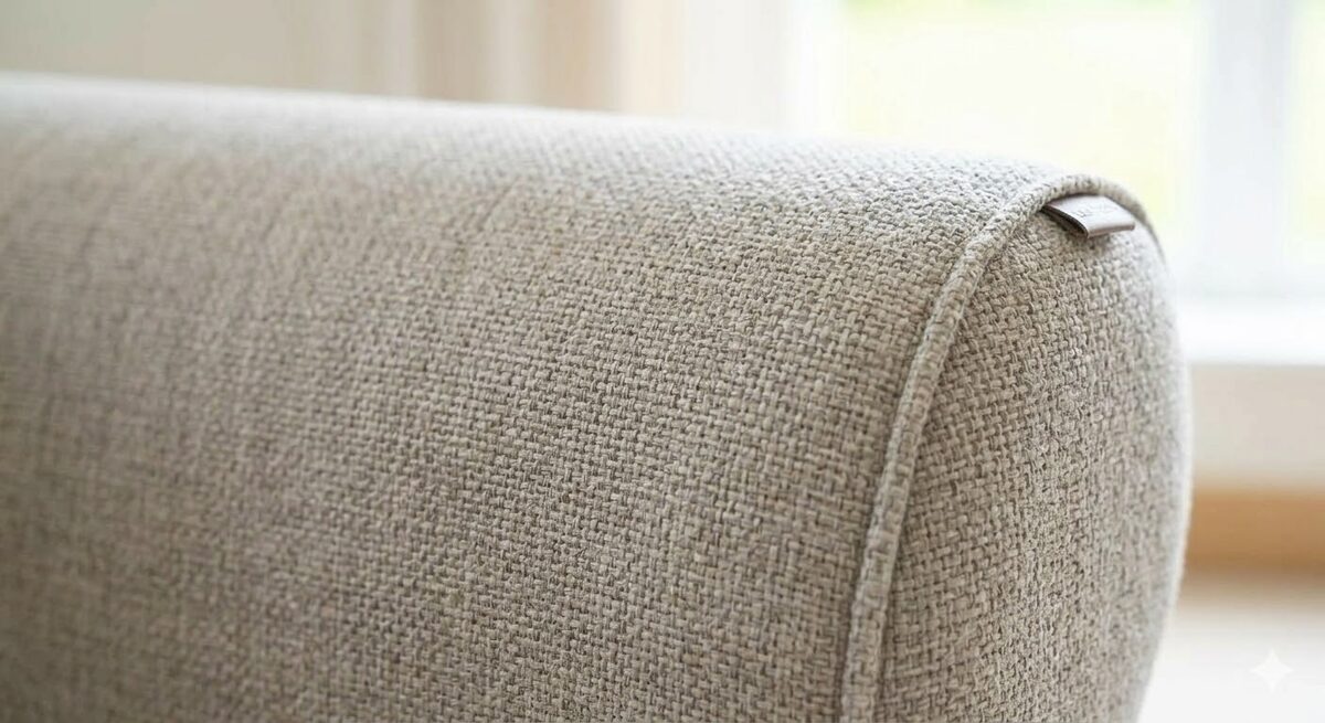 Freshly cleaned armchair detail