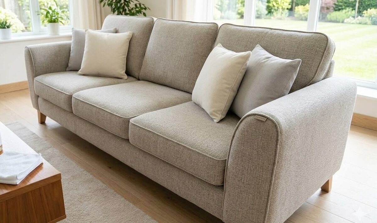 Complete sofa cleaning result